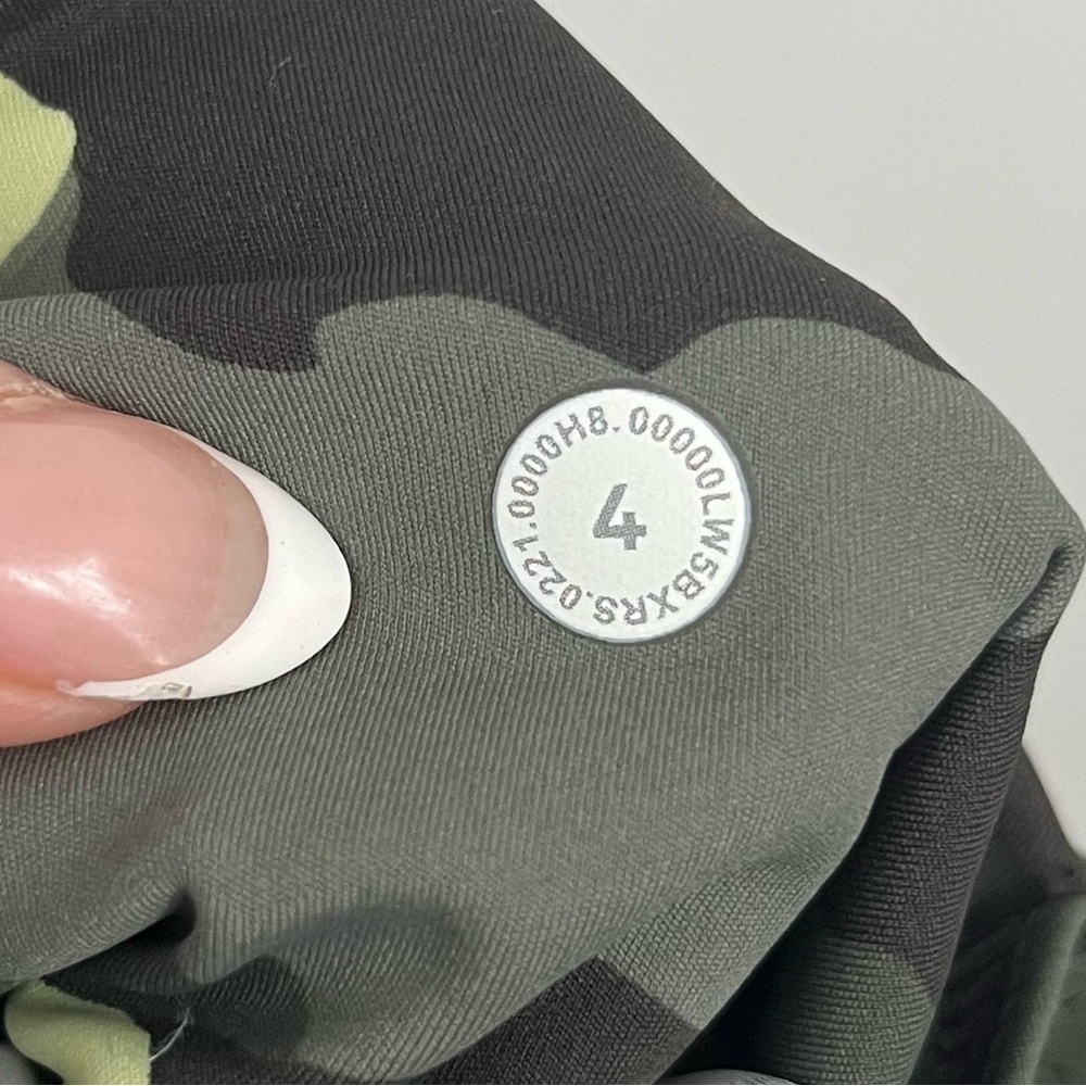 Lululemon Fast and Free Tight 25" Nulux - Heritage 365 Camo Crispin Green - US 4 - Picture 7 of 7